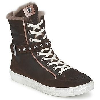 MOROBRAD  women's Shoes (High-top Trainers) in Brown