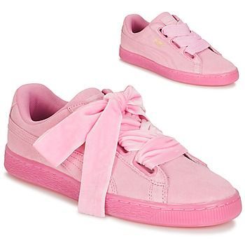 SUEDE HEART RESET WN'S  women's Shoes (Trainers) in Pink