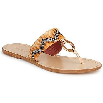 VM048  women's Flip flops / Sandals (Shoes) in Orange
