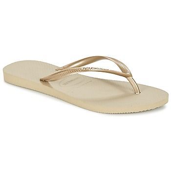 SLIM  women's Flip flops / Sandals (Shoes) in Gold