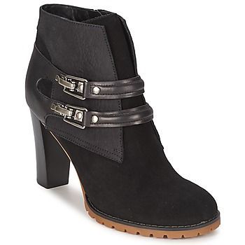 SB23116  women's Low Ankle Boots in Black