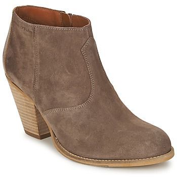 women's Low Ankle Boots in Brown