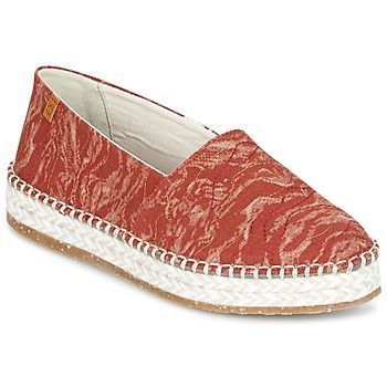 SEAWEED CANVAS  women's Espadrilles / Casual Shoes in Red
