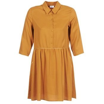 VILAVIDA  women's Dress in Brown