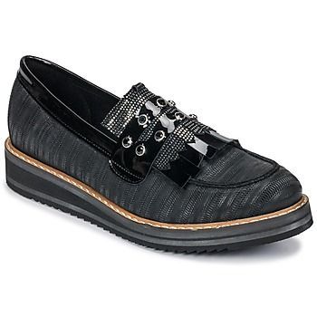 RUVOLO V1 ZIP NERO  women's Loafers / Casual Shoes in Black