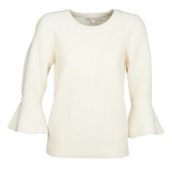 SHAKER ROUND SLV  women's Sweater in White