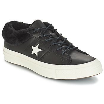 ONE STAR LEATHER OX  women's Shoes (Trainers) in Black