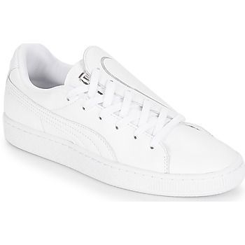 WN BASKET CRUSH EMBOSS.WH  women's Shoes (Trainers) in White