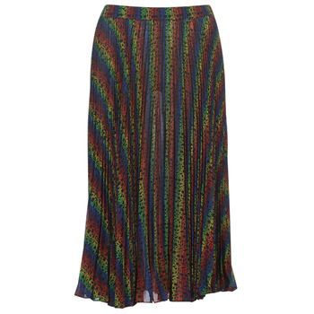 MULTI LOGO PLEAT SKRT  women's Skirt in Multicolour