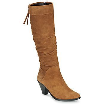 RAKAFOU V2 CRTE VEL SILKY  women's High Boots in Brown