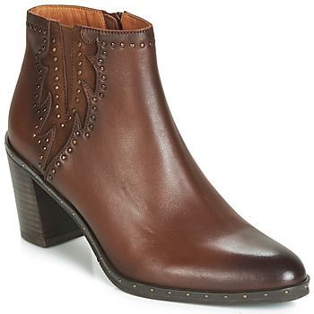 NULOMA  women's Low Ankle Boots in Brown
