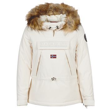 SKIDDO  women's Parka in White. Sizes available:S,M,L,XL,XS