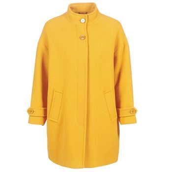 STORI  women's Coat in Yellow