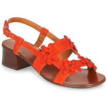 QUESIA  women's Sandals in Orange. Sizes available:6,9
