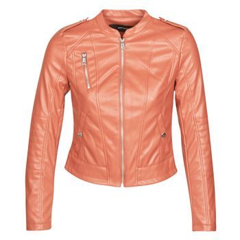 VMAWARDALMA  women's Leather jacket in Orange. Sizes available:S