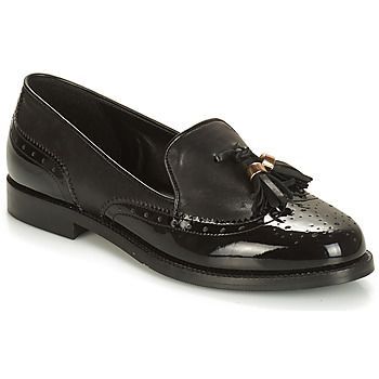 PELICAN  women's Loafers / Casual Shoes in Black. Sizes available:5