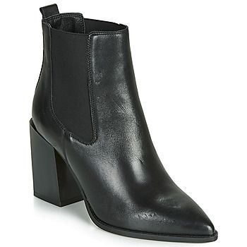 NINETTE  women's Mid Boots in Black. Sizes available:6.5