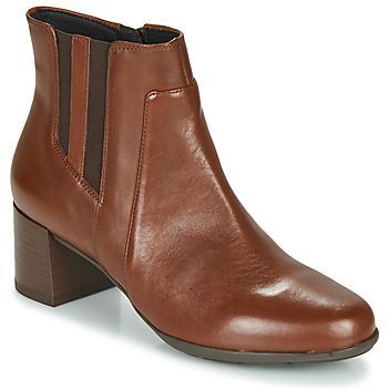 NEW ANNYA MID  women's Low Ankle Boots in Brown. Sizes available:3,4,5,6,7