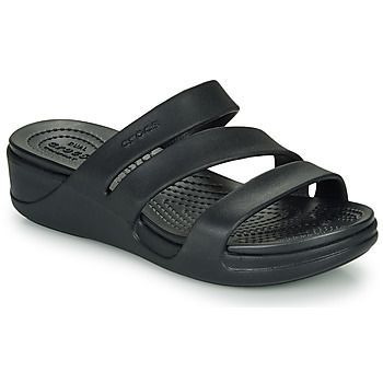 CROCS MONTEREY WEDGE W  women's Sandals in Black. Sizes available:6,9,7
