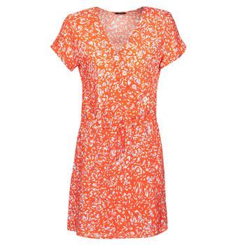RACHELE  women's Dress in Orange. Sizes available:UK 6