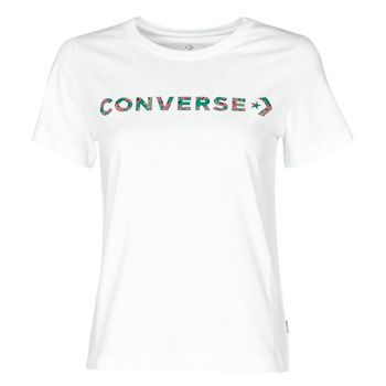 CENTER FRONT ICON CLASSIC TEE  women's T shirt in White. Sizes available:M,XL