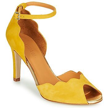RIONA  women's Sandals in Yellow. Sizes available:7