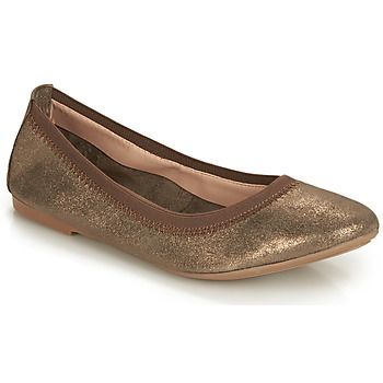 CARLARA  women's Shoes (Pumps / Ballerinas) in Gold. Sizes available:3.5
