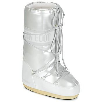 MOON BOOT VYNIL MET  women's Snow boots in White. Sizes available:6 / 7,3 / 5