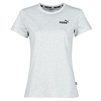 ESS LOGO TEE  women's T shirt in Grey. Sizes available:L,XS