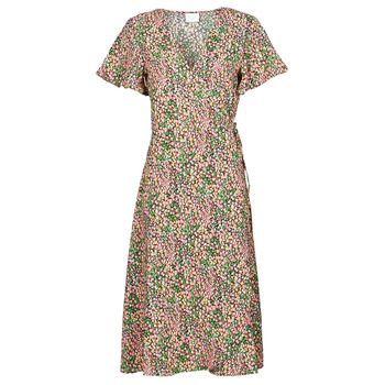 VILOVIE  women's Long Dress in Multicolour. Sizes available:UK 8
