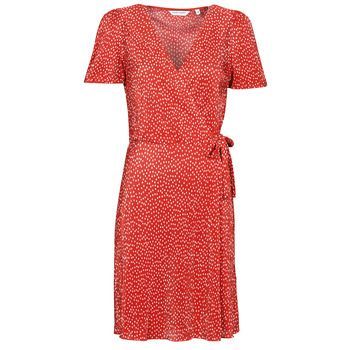 OPLIPOIS R1  women's Dress in Red. Sizes available:UK 10