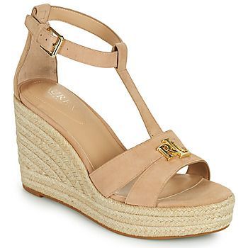 HALE  women's Sandals in Beige. Sizes available:6.5,7.5