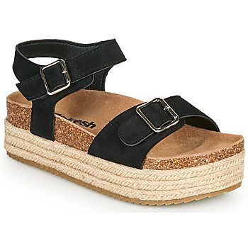 KINNA  women's Sandals in Black. Sizes available:4,5,6.5,7.5
