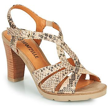 TIMBA  women's Sandals in Beige. Sizes available:4,5,6,7