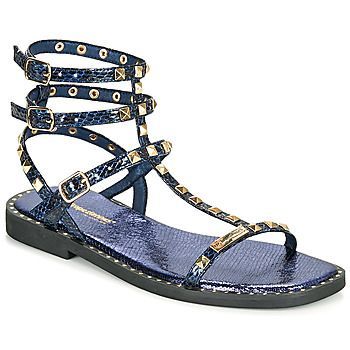COROL  women's Sandals in Blue. Sizes available:4,7