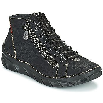MEMOIRA  women's Mid Boots in Black. Sizes available:3,4,5,6,7,7.5