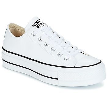 CHUCK TAYLOR ALL STAR LIFT CLEAN OX LEATHER  women's Shoes (Trainers) in White