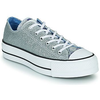 CHUCK TAYLOR ALL STAR LIFT HYBRID SHINE OX  women's Shoes (High-top Trainers) in Silver