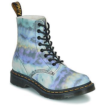 1460 Pascal Purple Summer Tye and Dye  women's Mid Boots in Blue