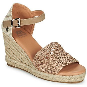 44294-TAUPE  women's Espadrilles / Casual Shoes in Gold