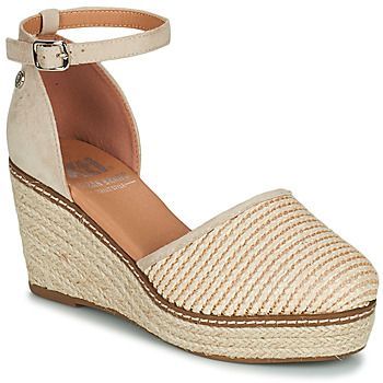 44862-OFFWHITE  women's Espadrilles / Casual Shoes in Beige