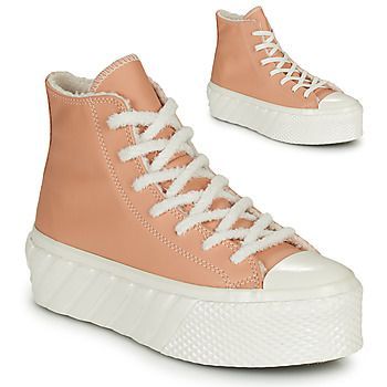 CHUCK TAYLOR ALL STAR LIFT 2X COZY TONES HI  women's Shoes (High-top Trainers) in Beige