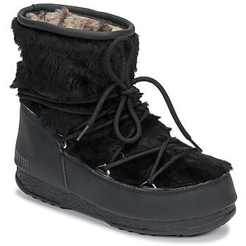 MOON BOOT MONACO LOW FUR WP  women's Snow boots in Black