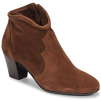 NORIANE  women's Low Ankle Boots in Brown