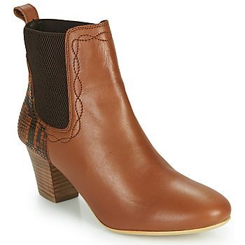 MOA  women's Low Ankle Boots in Brown