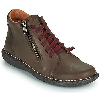 NELIO  women's Casual Shoes in Brown