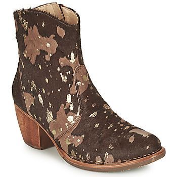 MUNSON  women's Low Ankle Boots in Brown