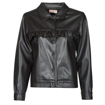 PABLIS  women's Leather jacket in Black