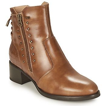 ENDIVO  women's Low Ankle Boots in Brown