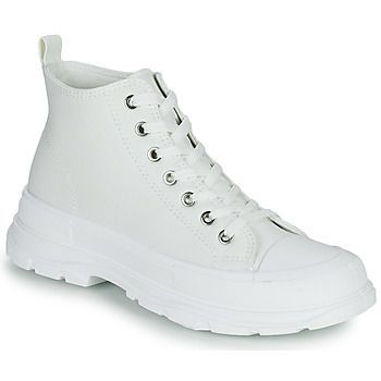 HIGHER  women's Shoes (High-top Trainers) in White